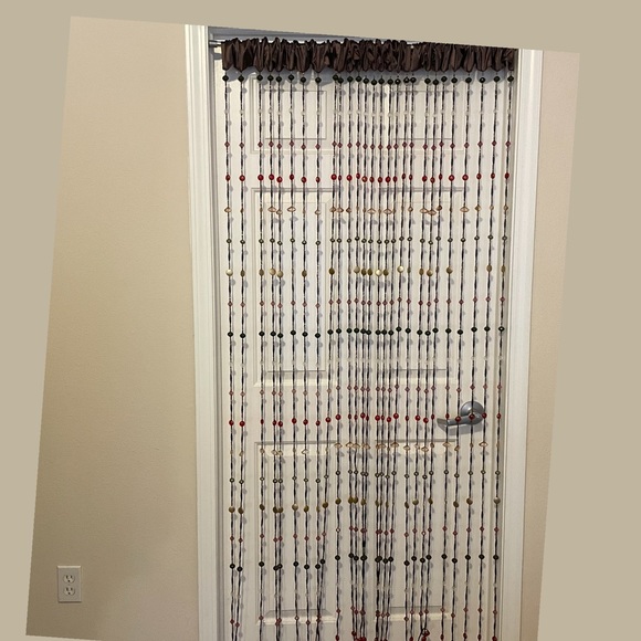 jcpenney Accents Vintage Beaded Curtain Door Beads Boho Hippie Chic 84 Long Adjustable